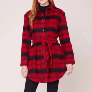 BB Dakota Women's Wild & Woolly Plaid Coat